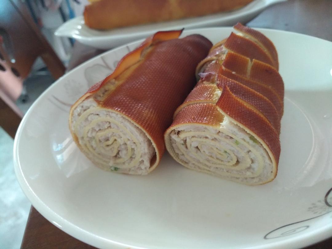 doraimi做的东北熏干豆腐肉卷