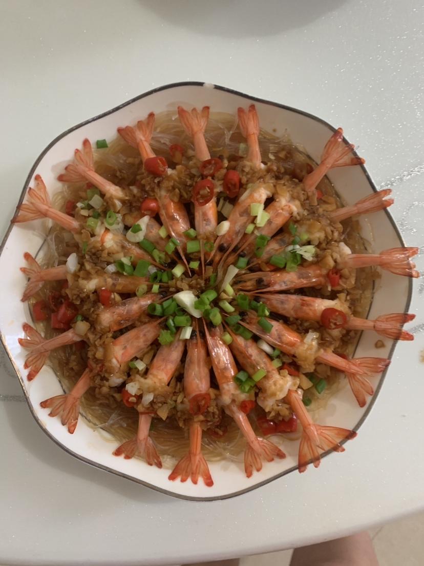 蒜蓉粉丝虾的做法