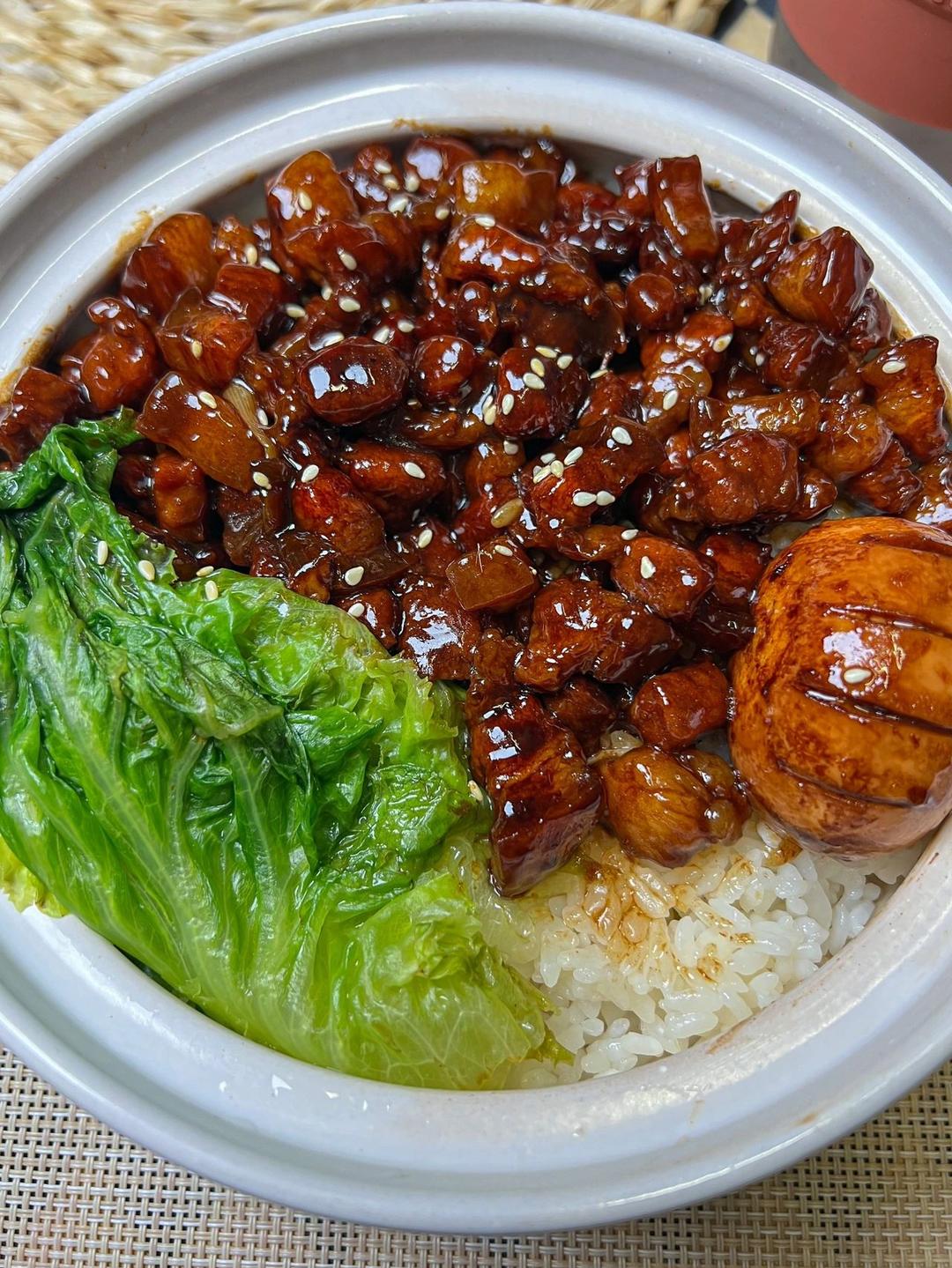 太牛了！我可以天天吃的红烧肉丁拌饭