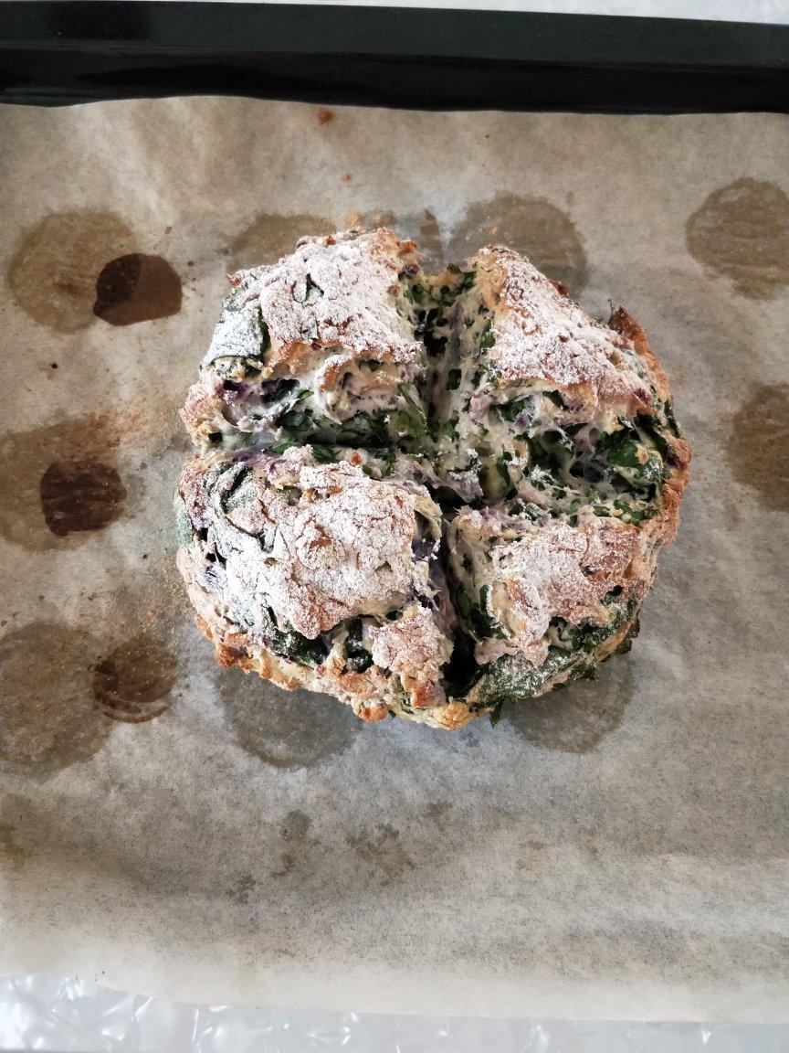 菠菜南瓜奶酪丹波面包丨健康·烘焙