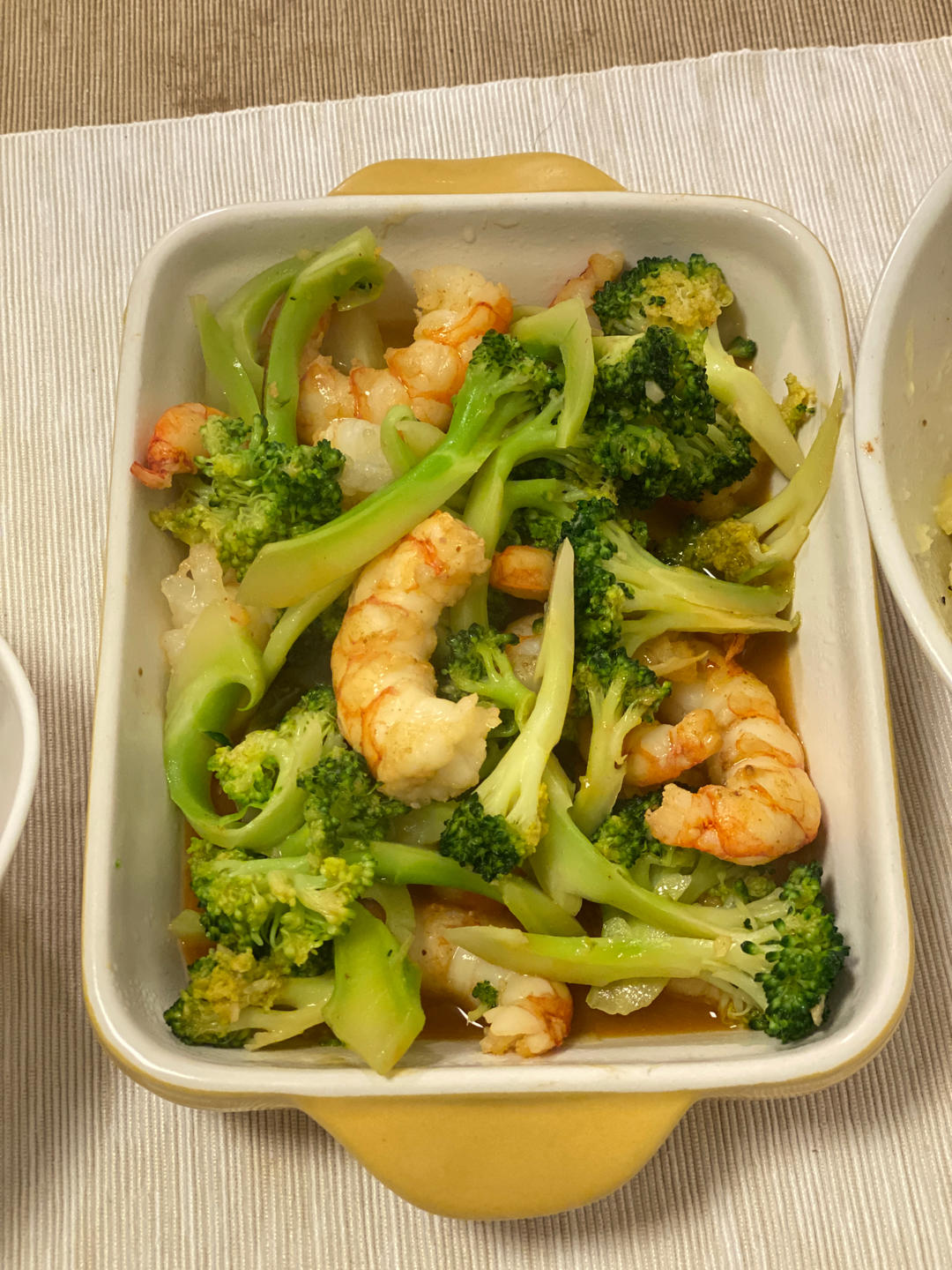 减肥去脂的西兰花炒虾仁