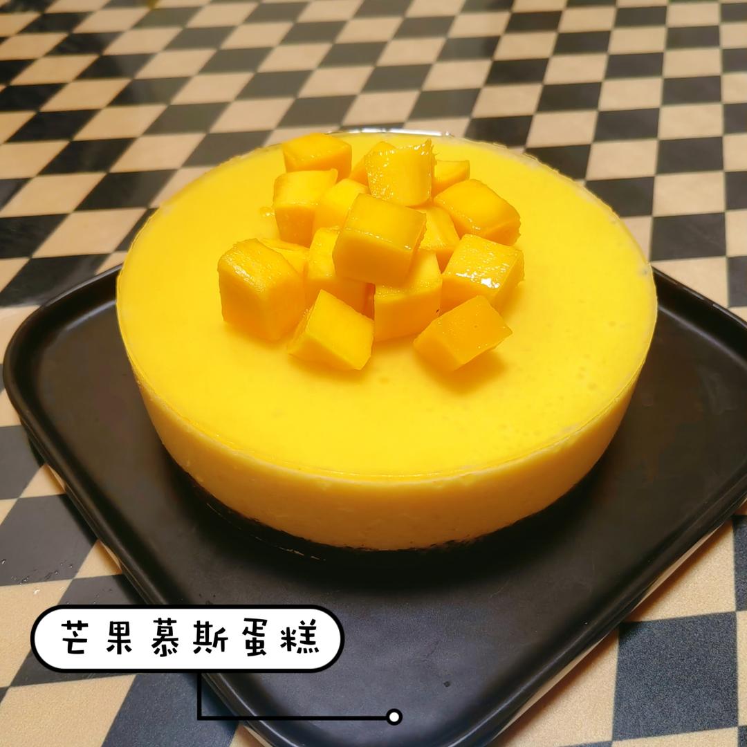 只需要搅拌搅拌就可以制作的芒果慕斯