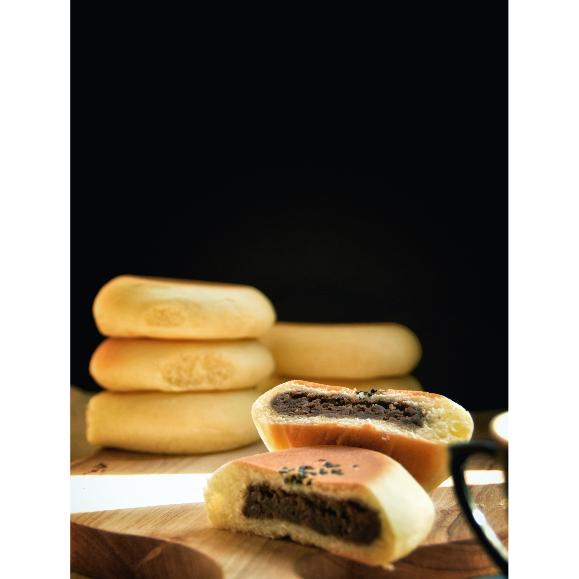 日式传统红豆面包（中国红豆大饼子）