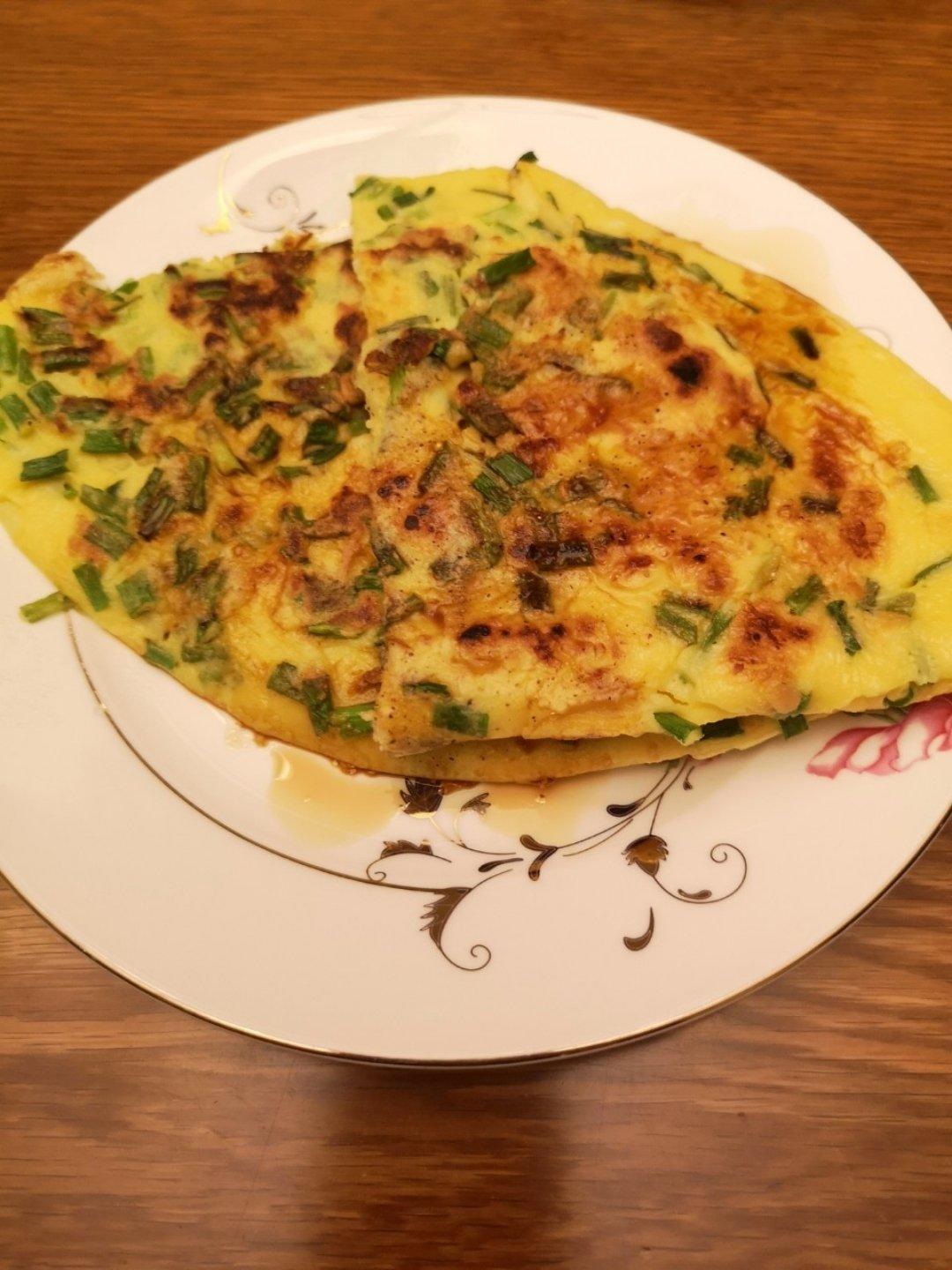 葱花鸡蛋饼（糯米粉版）