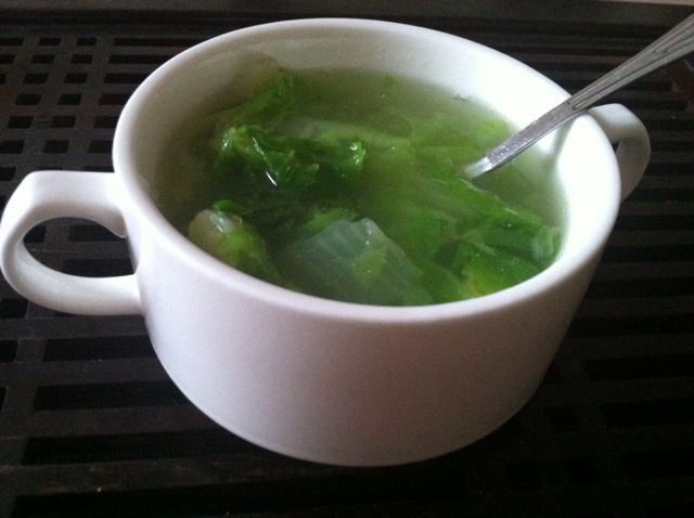 青菜汤 自由de鱼做的青菜汤赞 小油菜,枸杞,虾油