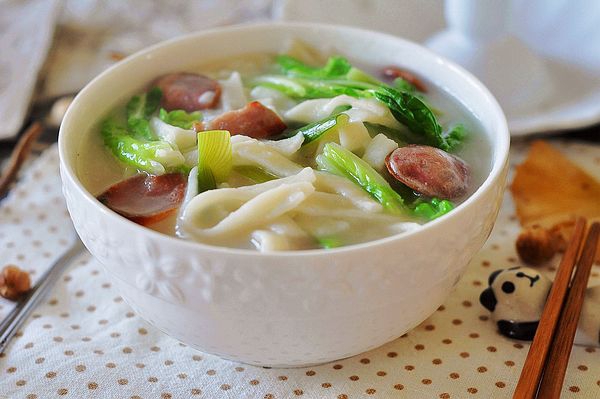 usaririko做的腊肉煮豆丝