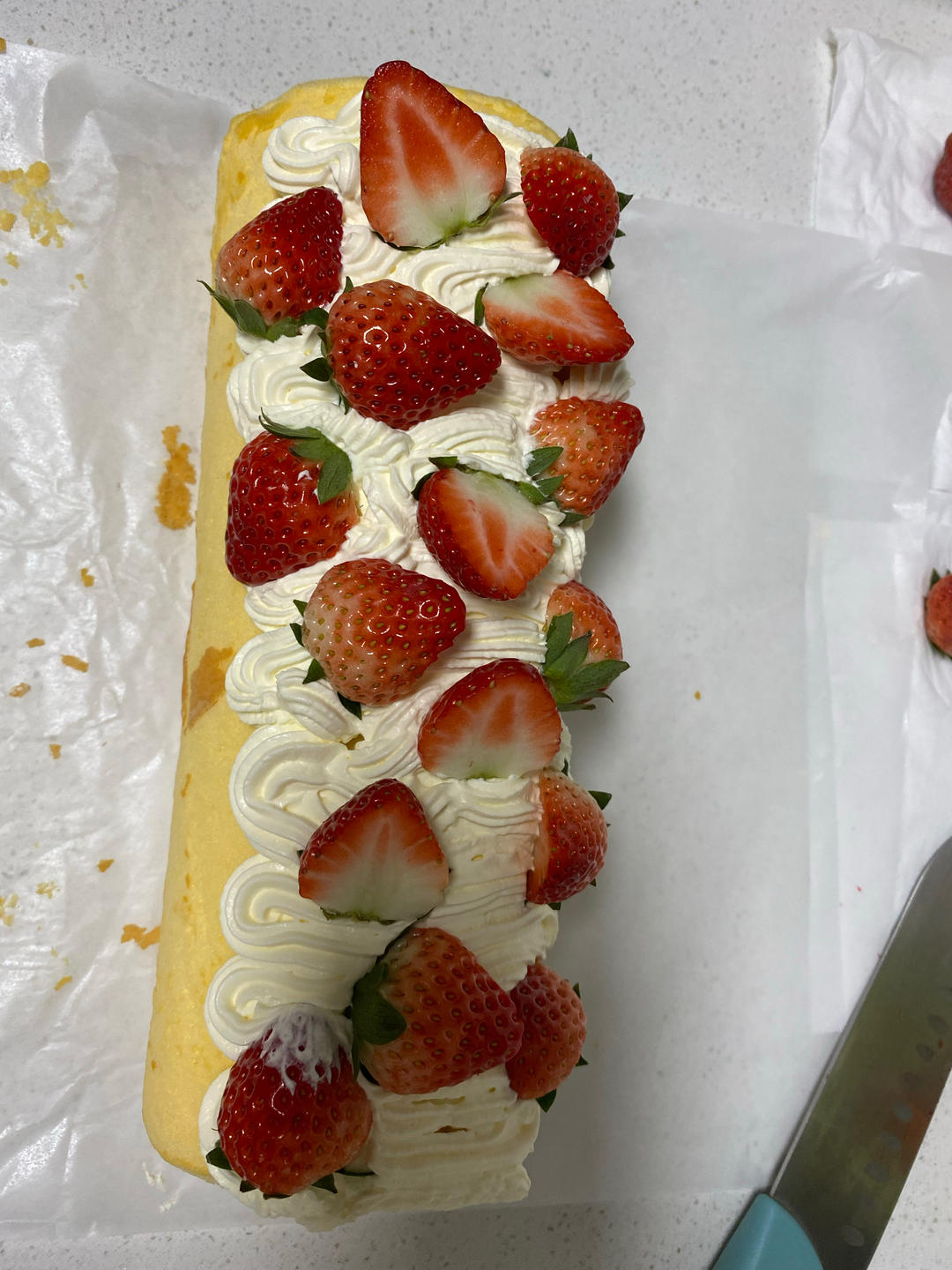 蛋糕卷这样做‼️不掉皮不开裂（小视频食谱）