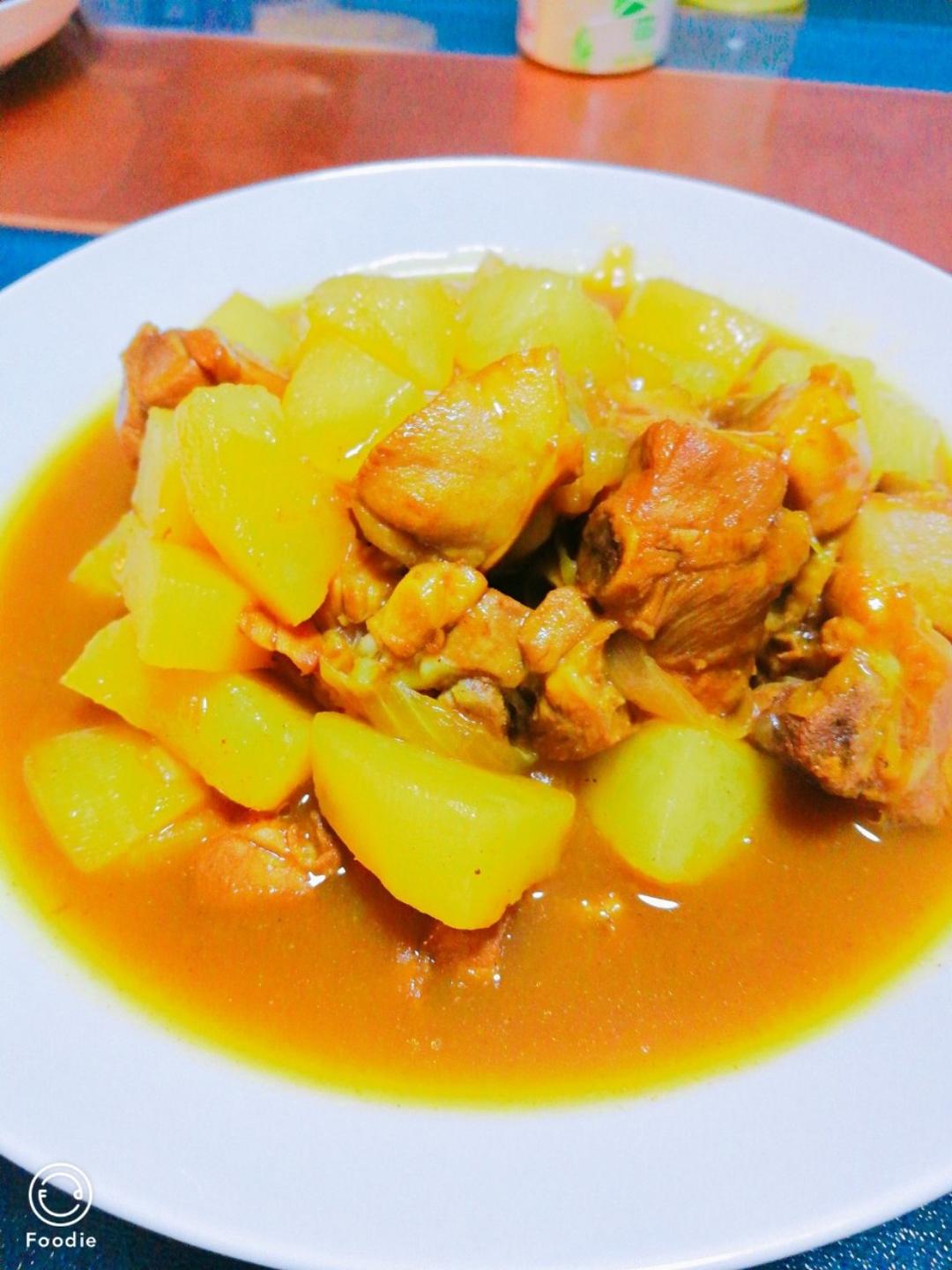 土豆咖喱鸡肉