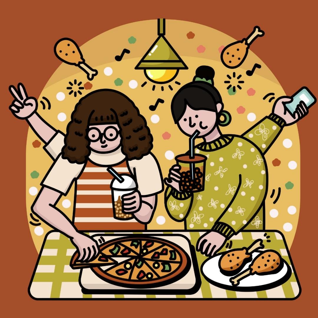 随便做做饭能吃就行