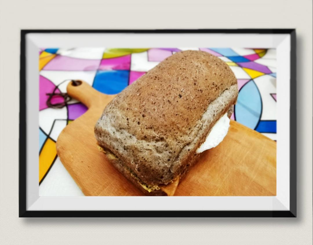 营养丰富的黑芝麻小吐司