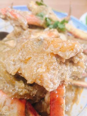 泰式黄咖喱炒蟹的做法 步骤9