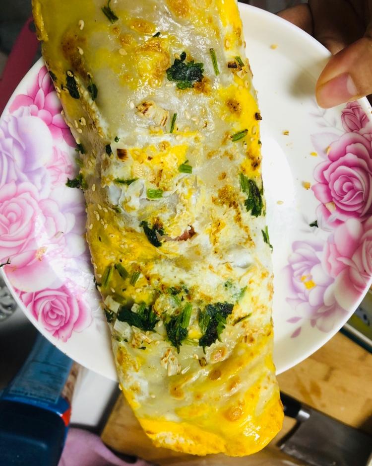 家有两小做的煎饼果子