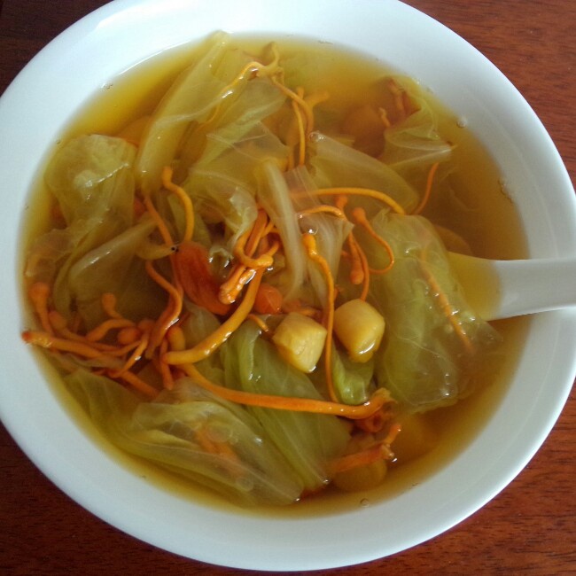 虫草花干贝玉米汤