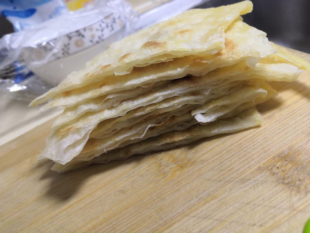 层次分明薄如蝉翼的家常基础烙饼