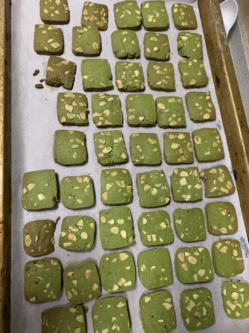 抹茶杏仁曲奇饼干