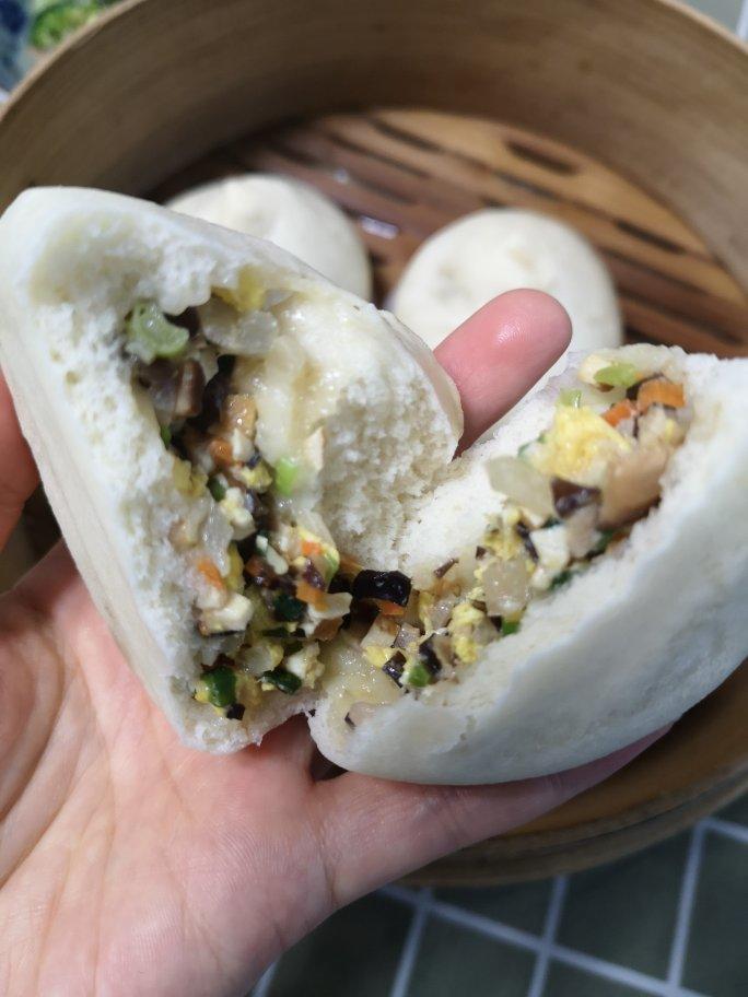 子瑜妈妈做五色营养包子