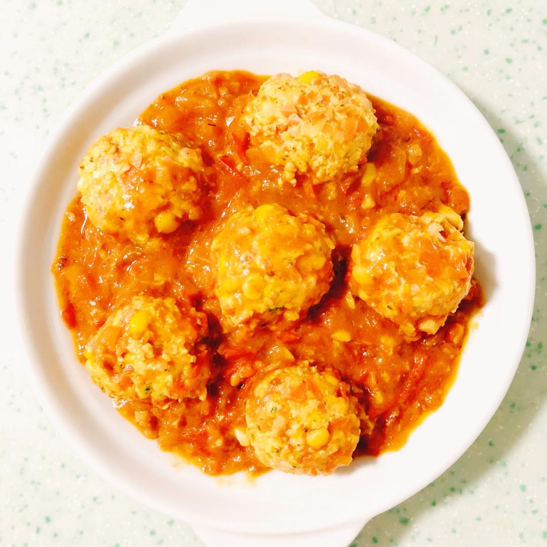 番茄鸡肉丸子￨减脂小能手