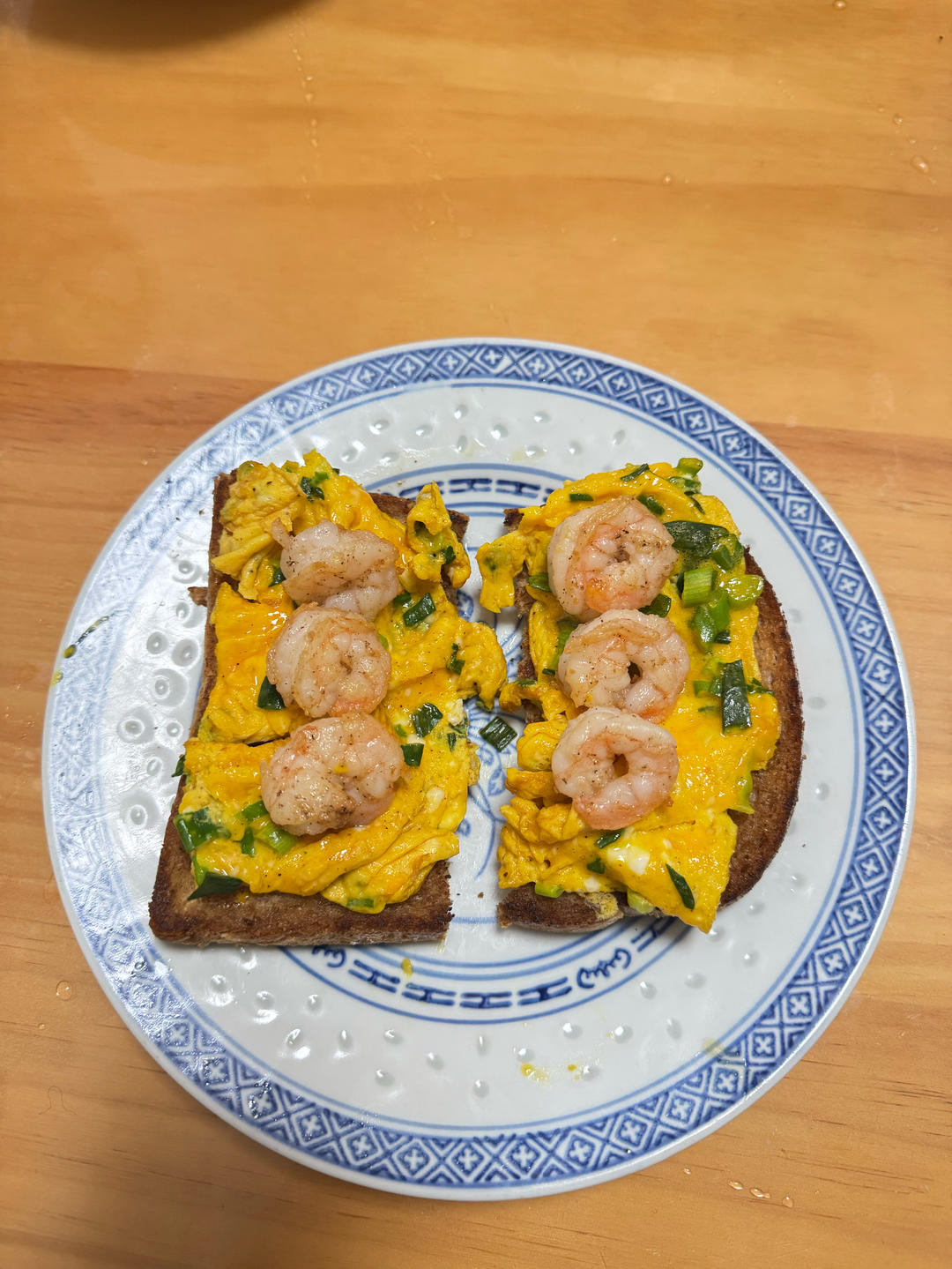 10分钟早餐｜葱蛋虾仁三明治🥪快手美味