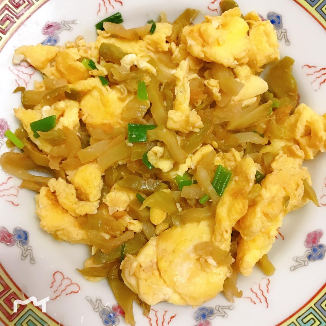小老鼠在线做的榨菜炒鸡蛋