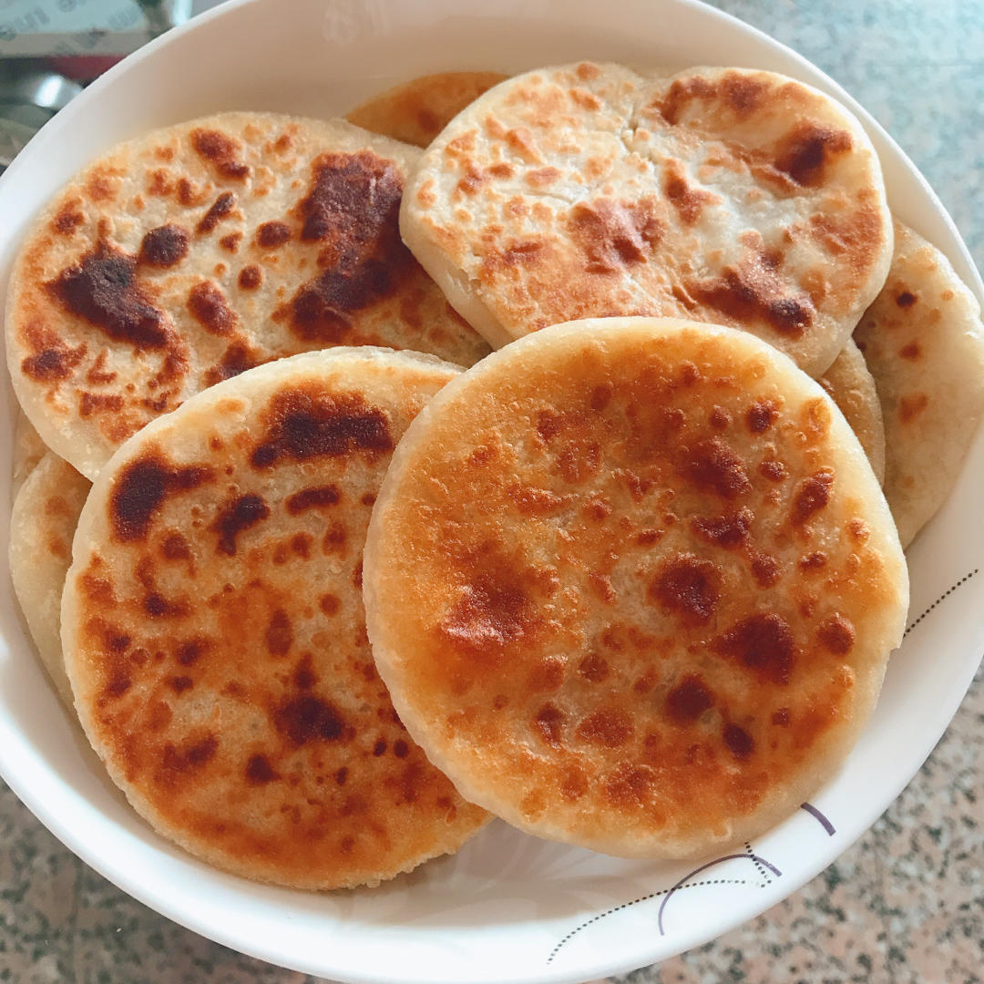 烫面芝麻糖饼 凉了也不硬 不吃菜空口吃五个 附细节视频详解