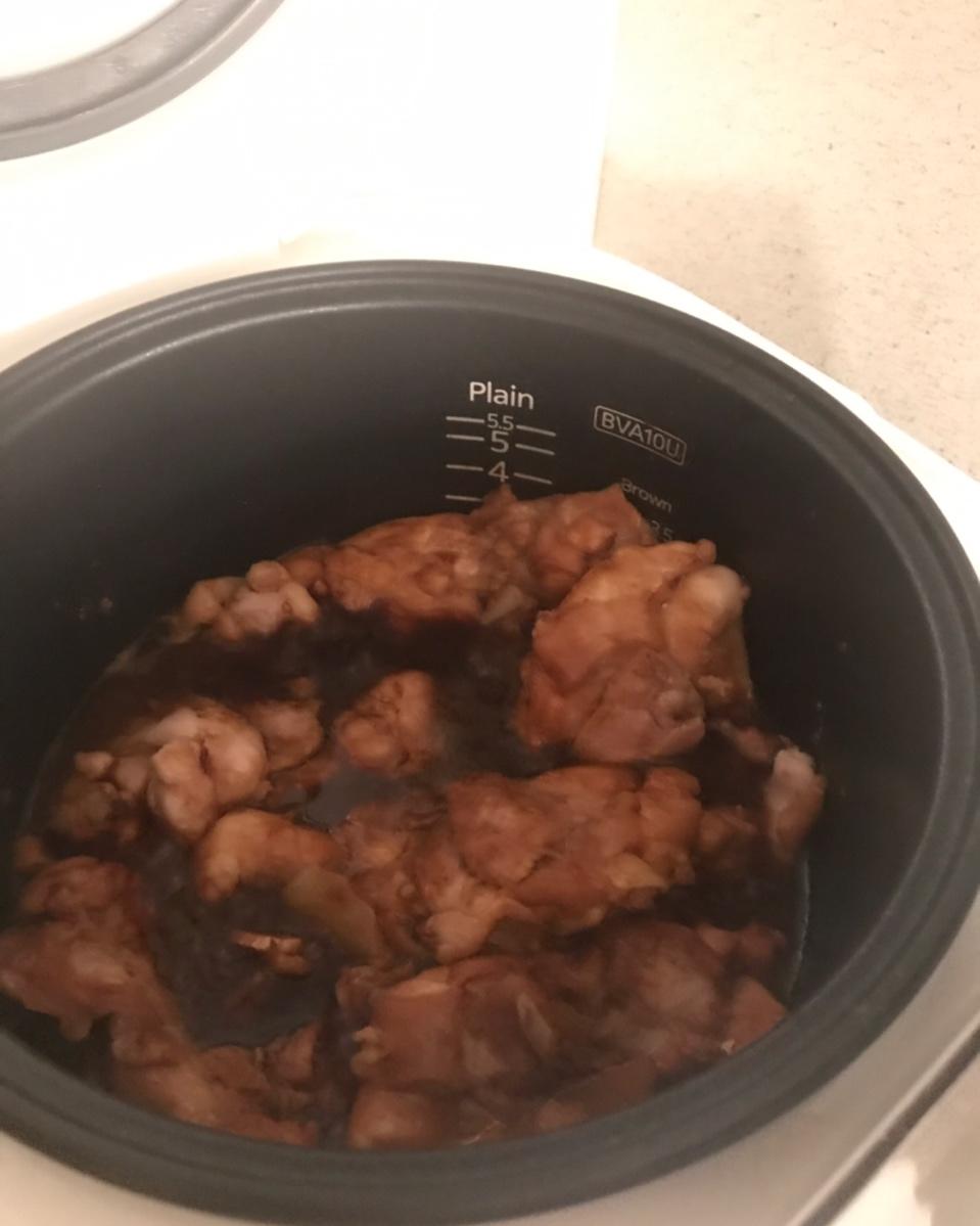 电饭锅版三杯鸡