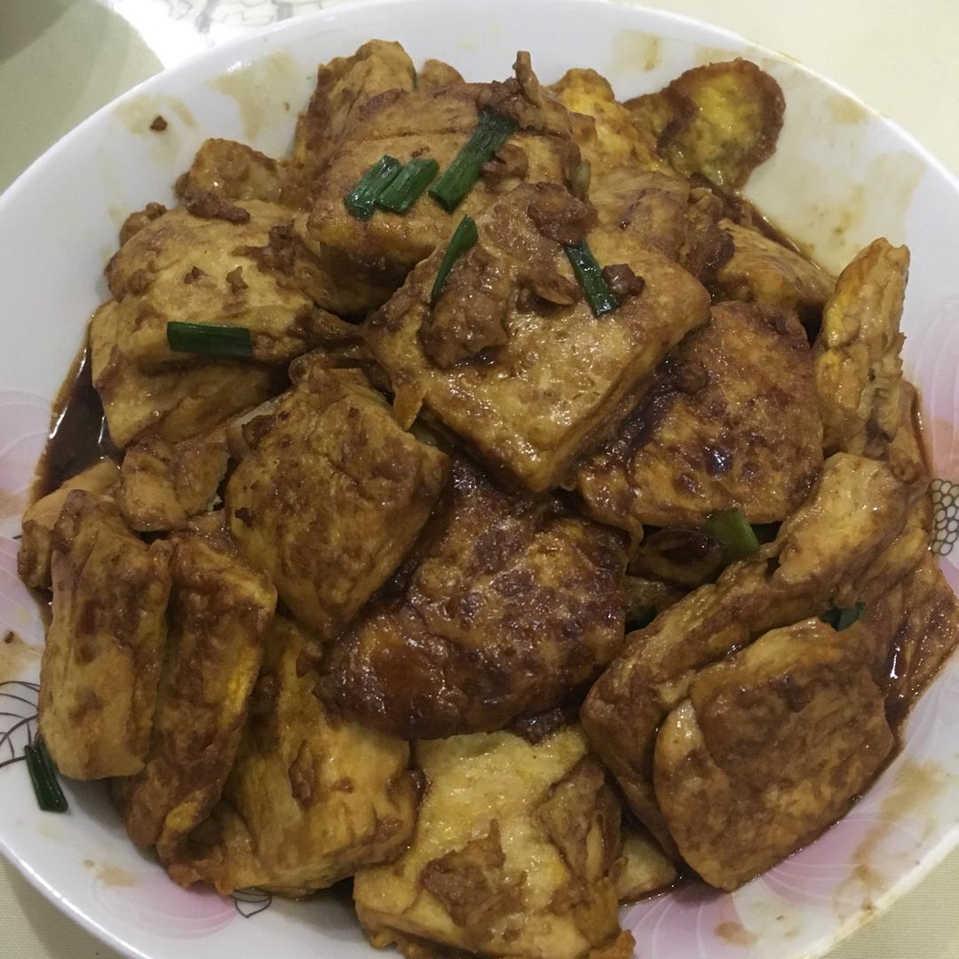 蚝油嫩豆腐