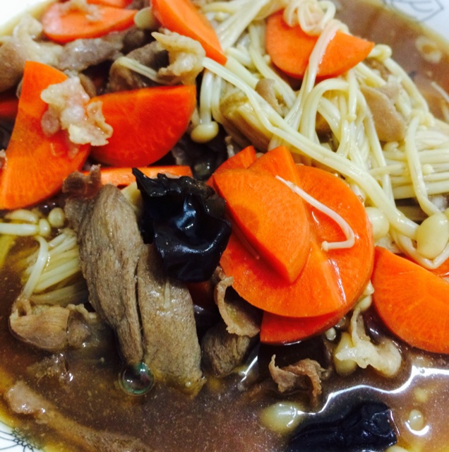 日式金针菇肥牛盖浇饭