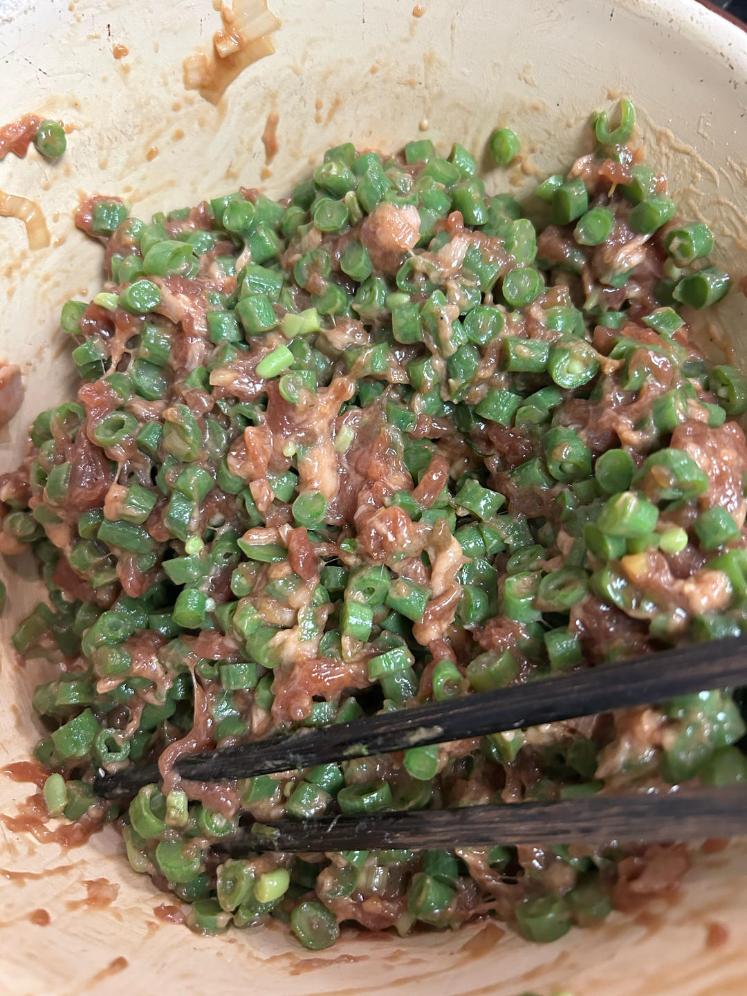 豇豆馅包子