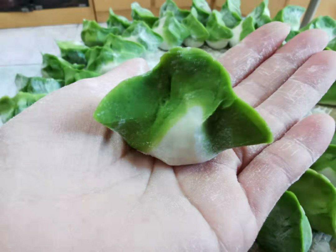 翡翠白玉白菜饺子详细版（附翡翠白玉白菜饺子包法，翡翠白玉饺子皮两种制法，面包机和面，翡翠白玉烧卖，各种馅料搭配）