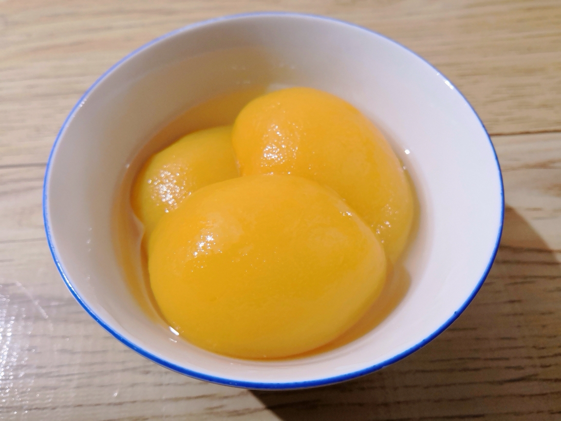 冷冻黄桃 罐头的做法