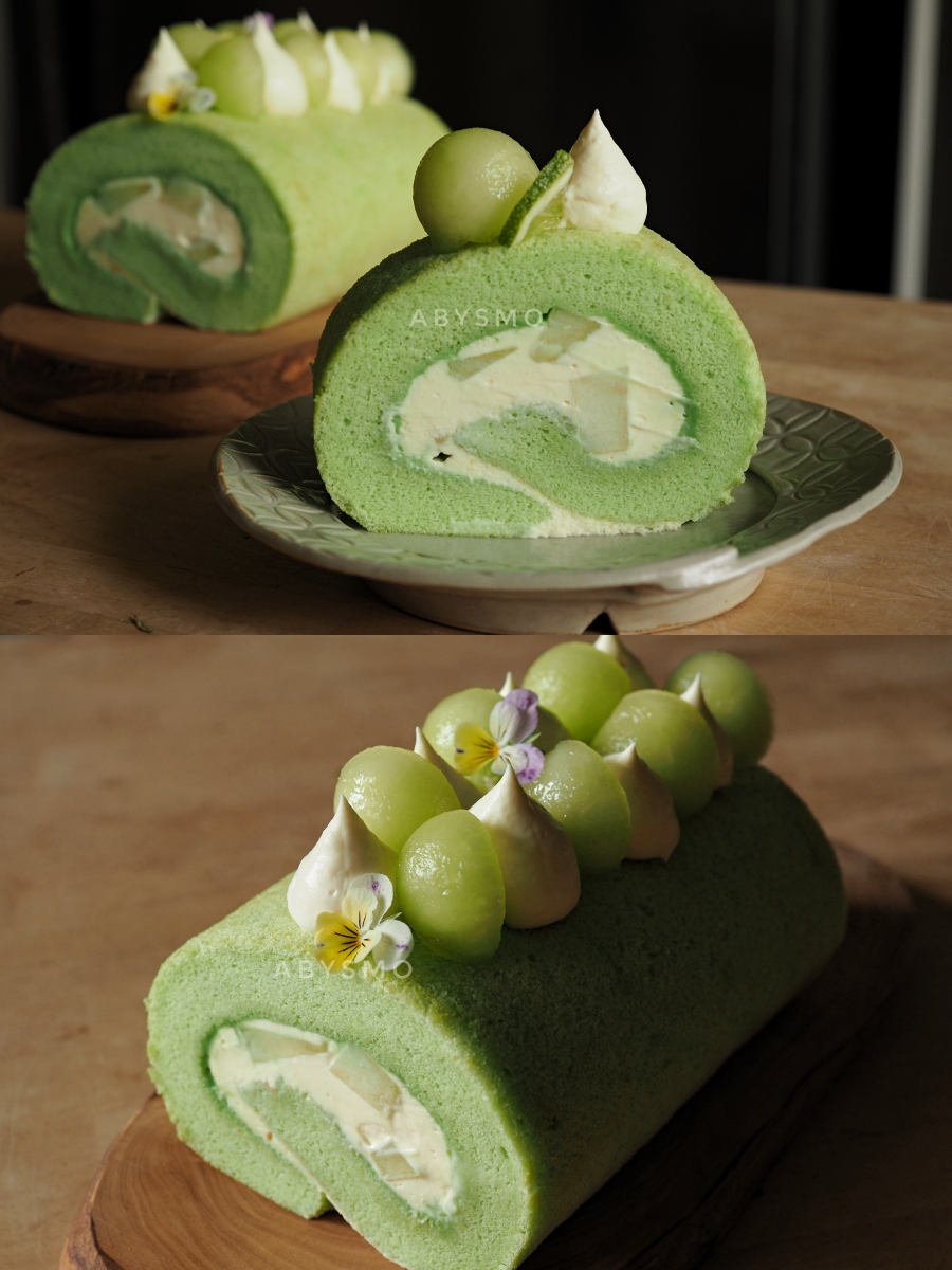 斑斓蜜瓜蛋糕卷的做法