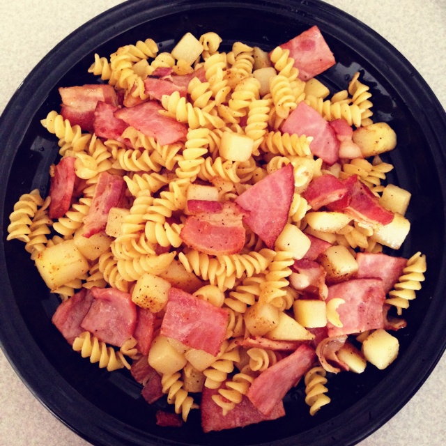 土豆培根炒意大利面
