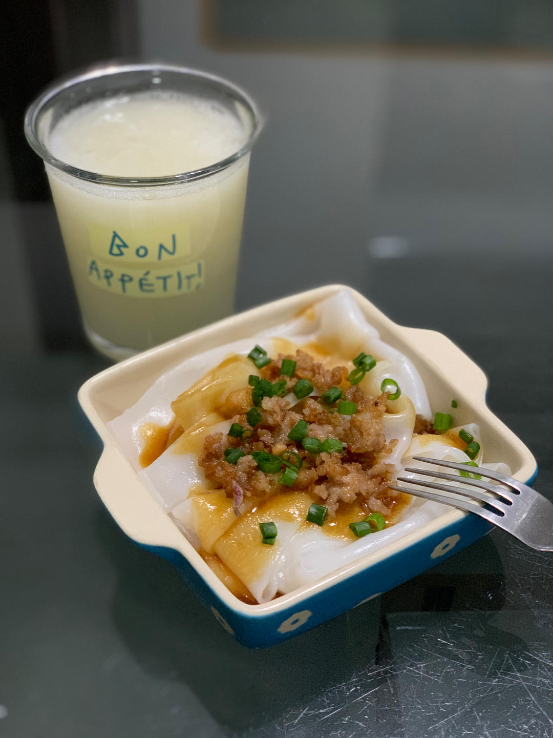 【Kitty早餐】蒸陈村粉+秋梨汁