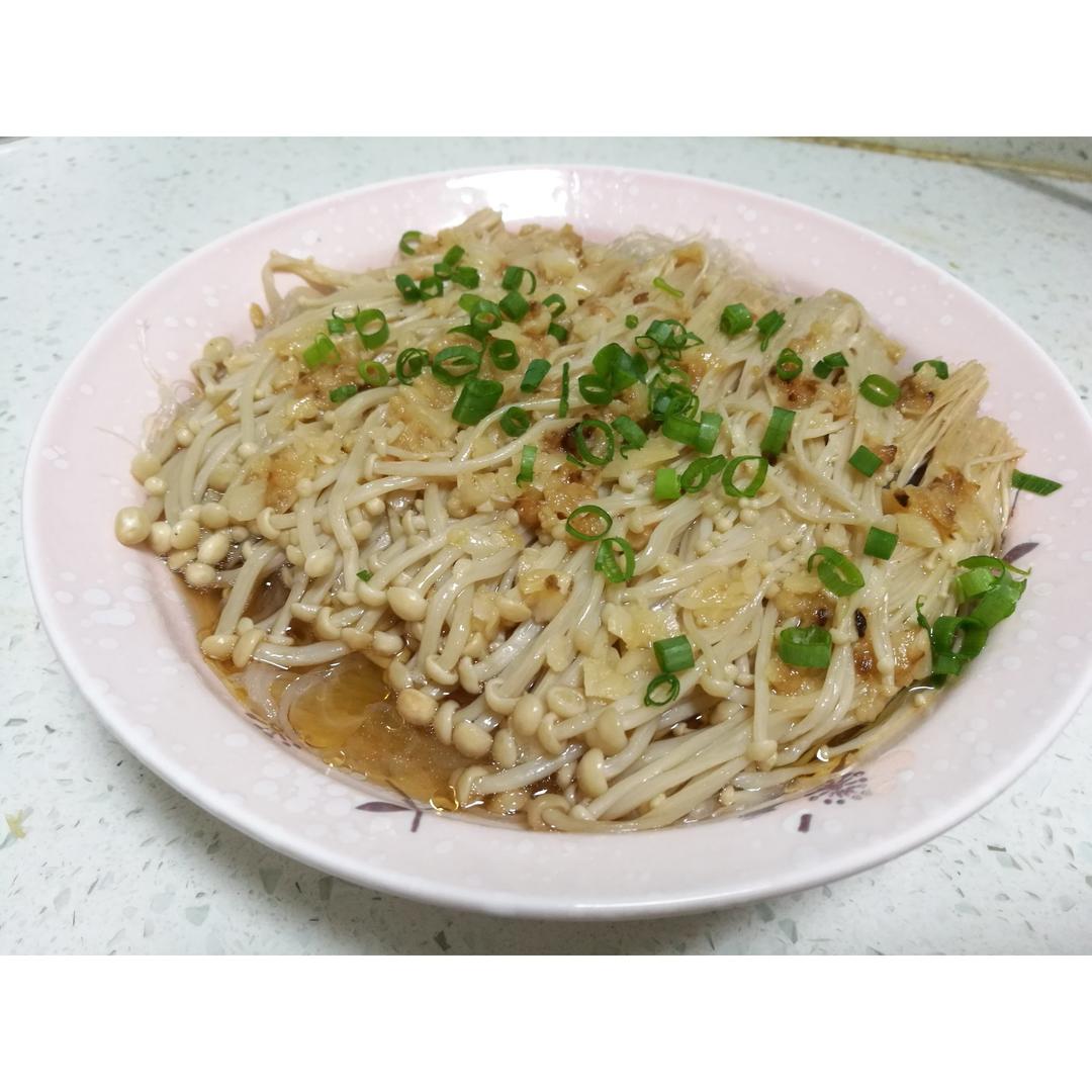 蒜蓉蒸金针菇
