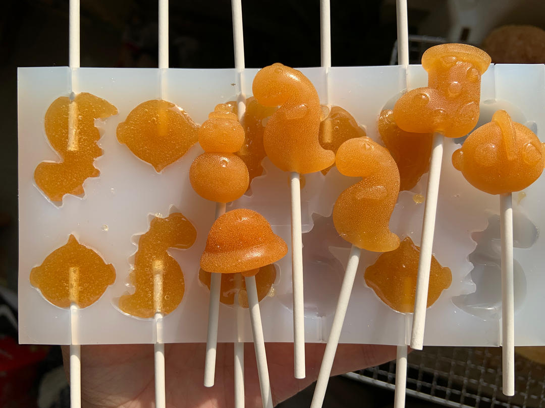 水果棒棒糖🍭果汁棒棒糖！百香果、火龙果、草莓、蓝莓、猕猴桃、橙子、菠菜、蝶豆花
