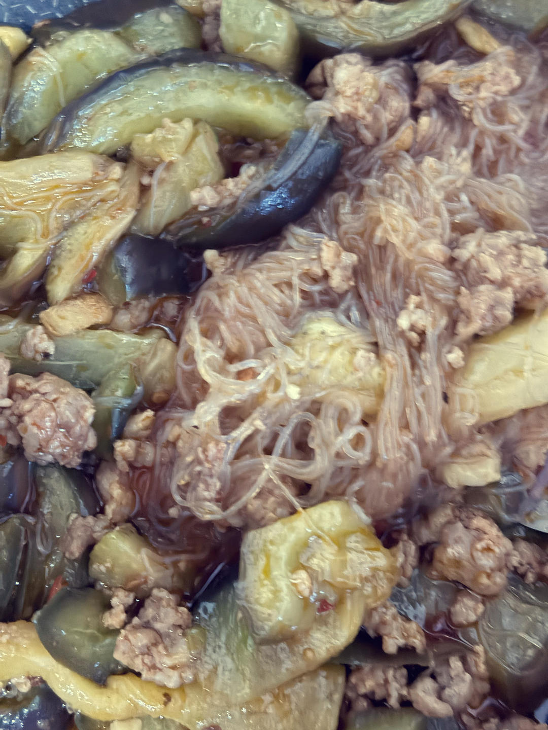 肉末茄子粉丝煲