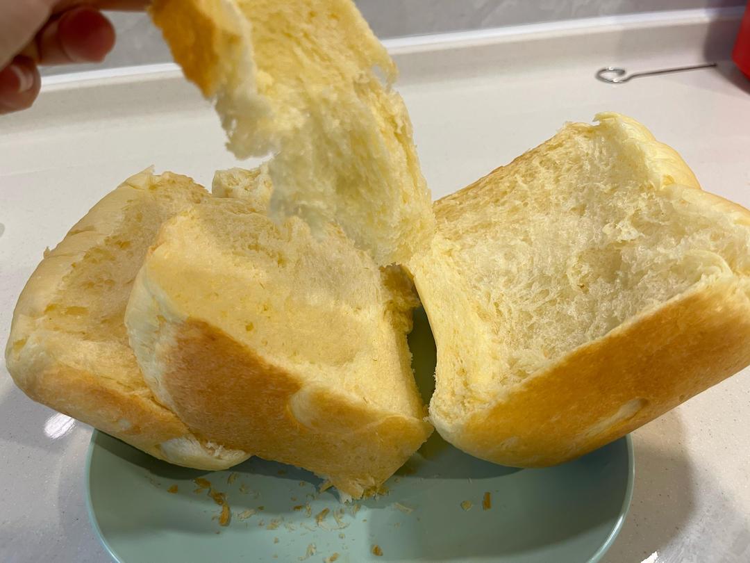 面包机自制吐司的做法 步骤6