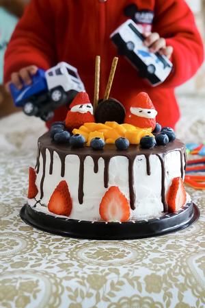 生日蛋糕1号（含巧克力甘纳许做法+水果夹心）的做法 步骤10