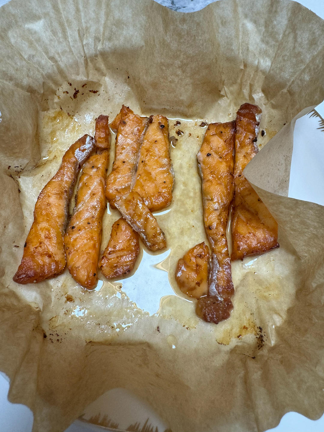 空气炸锅无油煎三文鱼(减脂 懒人必备)