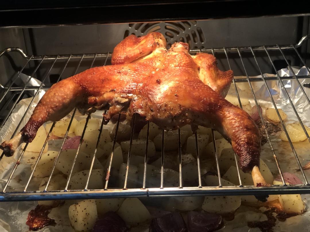 超简单的脆皮烤鸡