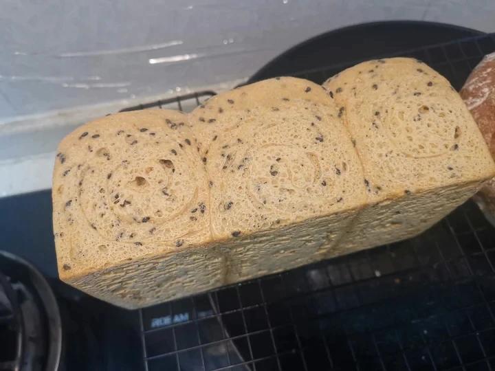 双种芝麻全麦吐司 100%全麦 烫种+波兰种