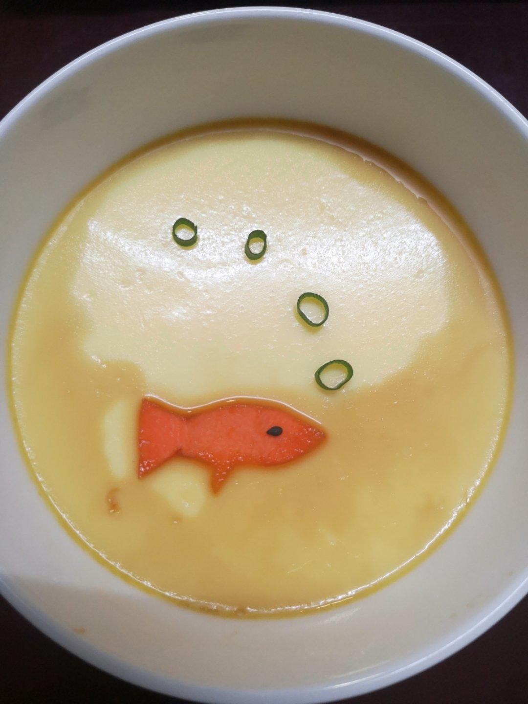 有着豆腐口感的蒸水蛋「年年有鱼」