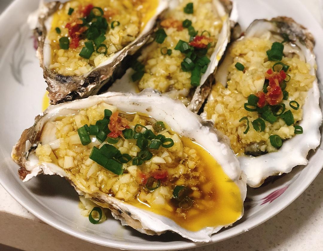 haimi涵做的蒜蓉蒸生蚝