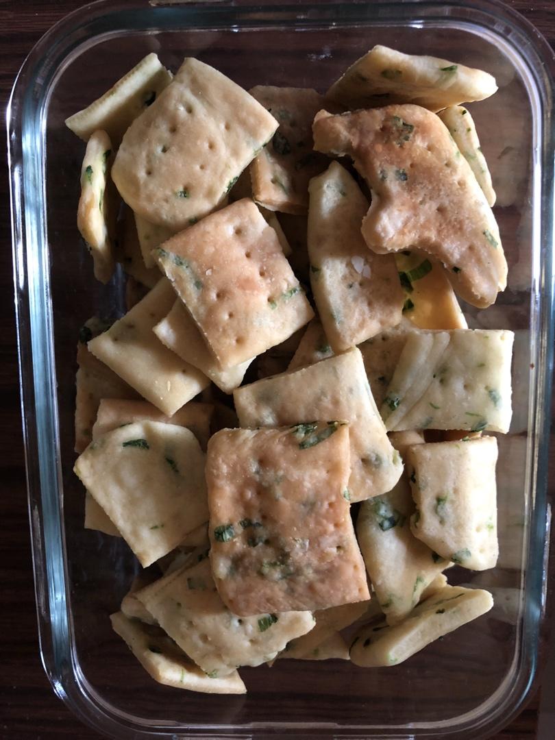 无糖葱香梳打饼干