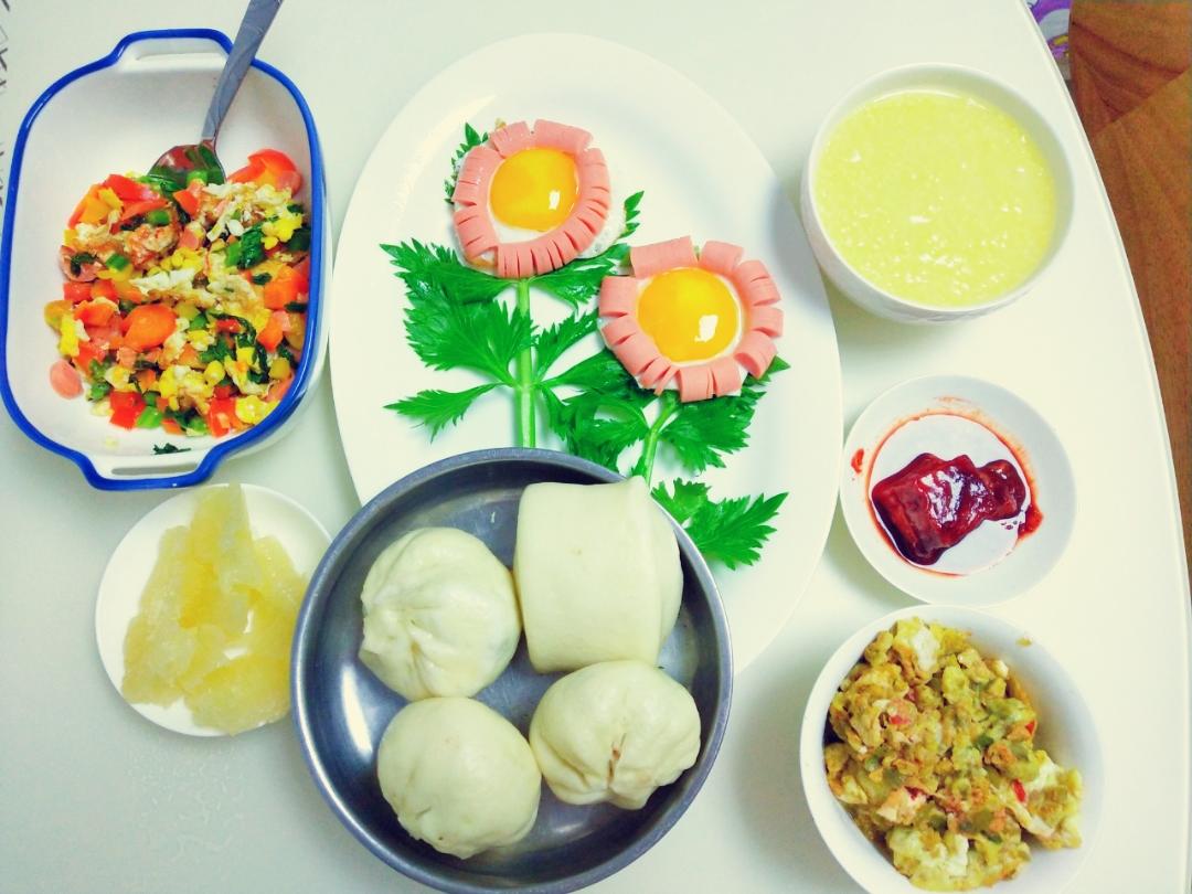 美丽的mjj做的我家的中式早餐