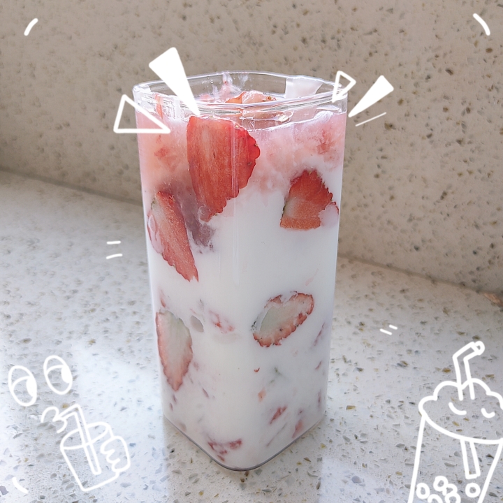 草莓酸奶的做法 步骤3