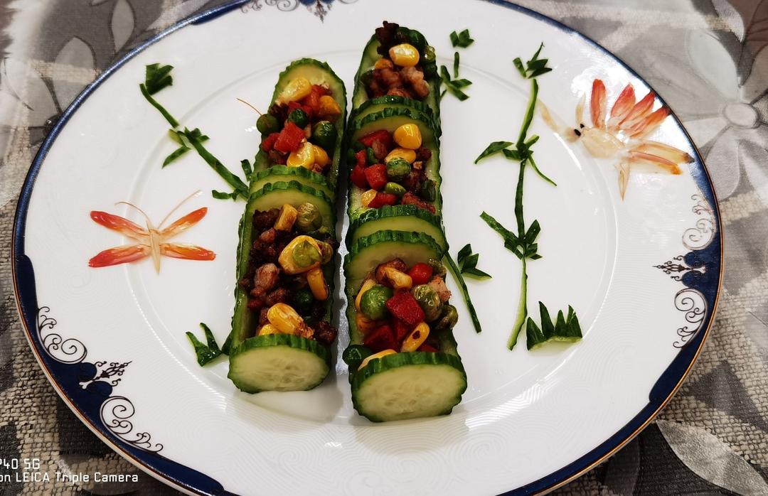 翠竹报春——虾仁炒玉米粒