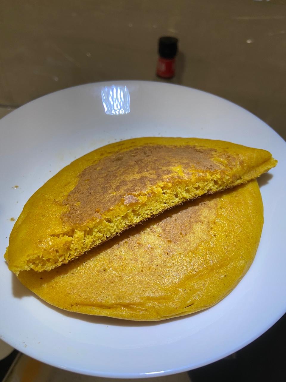 控糖主食|无糖无油柔软蓬松的奶香玉米饼