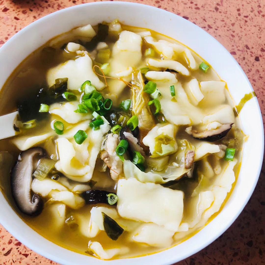 西红柿鸡蛋面片 （内附揪面片教程）
