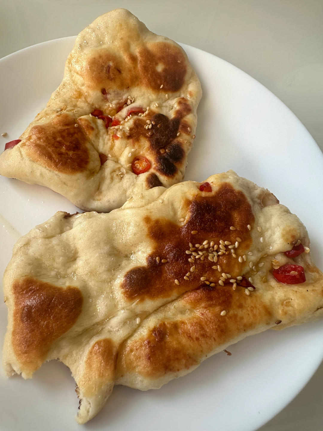 五香葱花饼    葱香四溢   咸香适口   太有食欲了 附细节视频